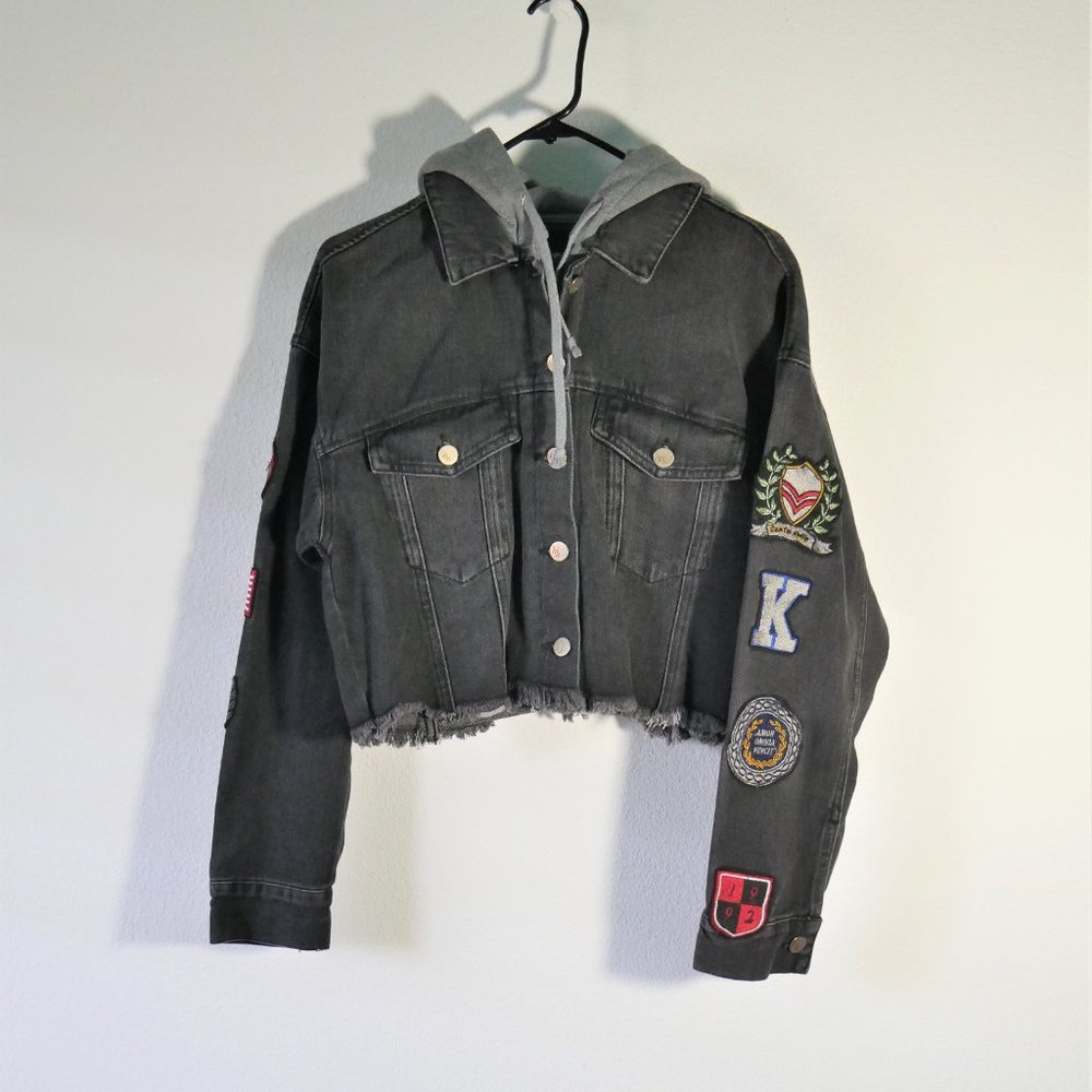 KENDALL + KYLIE Denim Jackt, Size Large, 100% Cotton